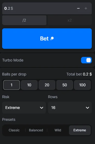 Play 1win Plinko online